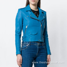 Wholesale Colorful PU Leather Jacket for Women